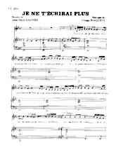 download the accordion score Je ne t'écrirai plus in PDF format