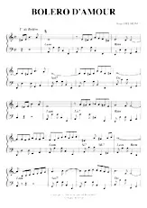 descargar la partitura para acordeón Boléro d'amour en formato PDF