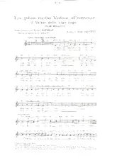 descargar la partitura para acordeón La plus belle valse d'amour (Il Valzer dello zigo zago) en formato PDF