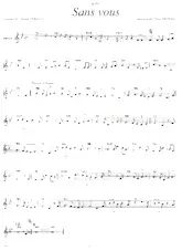 scarica la spartito per fisarmonica Sans vous (Slow) in formato PDF