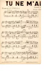 télécharger la partition d'accordéon Tu ne m'aimes plus (Tango Chanté) au format PDF