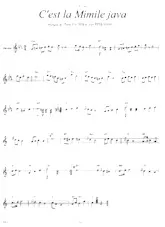 scarica la spartito per fisarmonica C'est la Mimile java in formato PDF