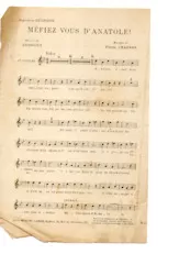 scarica la spartito per fisarmonica Méfiez vous d'Anatole (Valse Chantée) in formato PDF