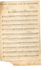 scarica la spartito per fisarmonica Quand Charlot joue du saxophone in formato PDF