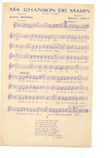 télécharger la partition d'accordéon Ma chanson de marin (Rumba Boléro Chanté) au format PDF