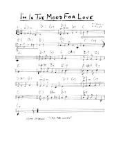 scarica la spartito per fisarmonica I'm in the mood for love (Manuscrit) in formato PDF