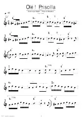 télécharger la partition d'accordéon Olé Priscilla (Paso Doble) au format PDF