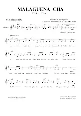 descargar la partitura para acordeón Malaguena Cha (Cha Cha) en formato PDF