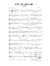 descargar la partitura para acordeón Ciel de Matadi (Boléro) en formato PDF