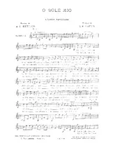 télécharger la partition d'accordéon O sole mio (Chanson Napolitaine) au format PDF