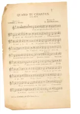 télécharger la partition d'accordéon Quand tu chantes (Fox Trot Chanté) au format PDF