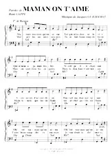 scarica la spartito per fisarmonica Maman on t'aime (Boston Chanté) in formato PDF