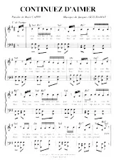 scarica la spartito per fisarmonica Continuez d'aimer (Tango Chanté) in formato PDF
