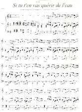 download the accordion score Si tu t'en vas quérir de l'eau (Baïo) in PDF format