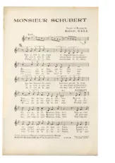 scarica la spartito per fisarmonica Monsieur Schubert in formato PDF