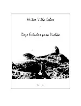 download the accordion score Doze Estudos para Violão (12 Etudes pour Violon) in PDF format