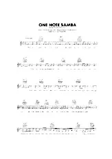 scarica la spartito per fisarmonica One note Samba (Samba de Uma Nota So) in formato PDF