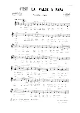 descargar la partitura para acordeón C'est la valse à Papa en formato PDF