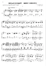 télécharger la partition d'accordéon Ebony Concerto (Arrangement Yuri Ledenyov) au format PDF