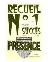 télécharger la partition d'accordéon Recueil n°1 des succès des Editions Musicales Présence pour Accordéon (13 Titres) au format PDF