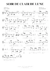 scarica la spartito per fisarmonica Soir de clair de lune (Java Chantée) in formato PDF