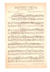 scarica la spartito per fisarmonica Pauvre cœur (Mazurka Sentimentale) in formato PDF