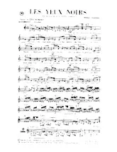 descargar la partitura para acordeón Les yeux noirs en formato PDF