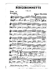 descargar la partitura para acordeón Bergeronnette (Valse) en formato PDF