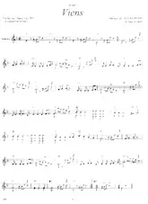 descargar la partitura para acordeón Viens (Fox) en formato PDF