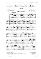 télécharger la partition d'accordéon L'amour est un bouquet de violettes (Orchestration Complète) au format PDF