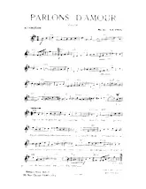 descargar la partitura para acordeón Parlons d'amour (Valse) en formato PDF