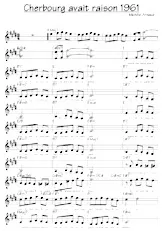 download the accordion score Cherbourg avait raison (Chant : Frida Boccara) (Relevé) in PDF format