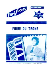 télécharger la partition d'accordéon Foire du trône (Valse) au format PDF