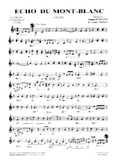 download the accordion score Echo du Mont Blanc (Valse) in PDF format