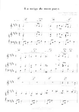 download the accordion score La neige de mon pays in PDF format