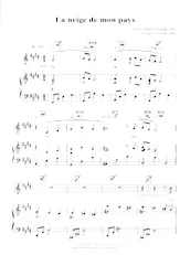 descargar la partitura para acordeón La neige de mon pays en formato PDF