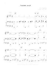 scarica la spartito per fisarmonica Sainte nuit in formato PDF