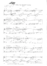 télécharger la partition d'accordéon Take my breath away (Berlin) (Musique du film : Top Gun) au format PDF