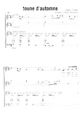 scarica la spartito per fisarmonica Toune d'automne in formato PDF