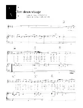 download the accordion score Ton doux visage in PDF format