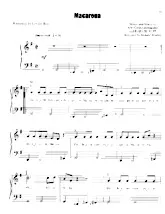 télécharger la partition d'accordéon Macarena (Arrangement : Richard Bradley) (Chant : Los del Rio) (Dance rock) au format PDF
