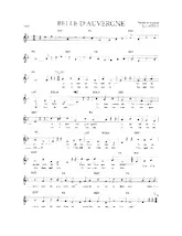scarica la spartito per fisarmonica Belle d'Auvergne (Valse) in formato PDF