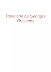 scarica la spartito per fisarmonica Partitions de Georges Brassens (37 chansons) in formato PDF