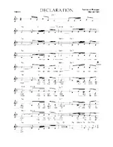 descargar la partitura para acordeón Déclaration (Tango) en formato PDF