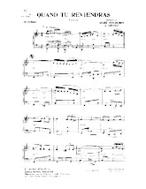 descargar la partitura para acordeón Quand tu reviendras (Tango) en formato PDF