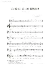 scarica la spartito per fisarmonica Les moines de Saint Bernardin in formato PDF