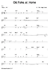 descargar la partitura para acordeón Old folks at home (Fox) en formato PDF
