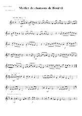 télécharger la partition d'accordéon Medley de chansons de Bourvil pour ensemble d'accordéons (1er Accordéon)  au format PDF