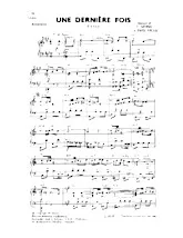 scarica la spartito per fisarmonica Une dernière fois (Tango) in formato PDF