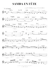 scarica la spartito per fisarmonica Samba en fête in formato PDF